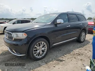 2014 Dodge Durango Citadel with VIN 1C4RDJEG5EC331766, listed as a Copart auction lot 64064154 with 92,018 mi miles and Salvage title. Bid and sale history available at DreamBid. Image 1.