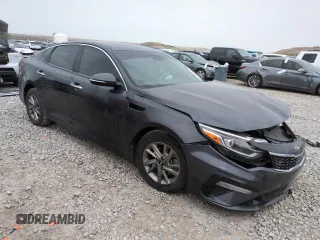 2019 Kia Optima LX z VIN 5XXGT4L31KG320187, wystawiony jako Copart lot #50750805 z przebiegiem Nie podano mil oraz Szkoda całkowita • Salvage title. Historia ofert i sprzedaży dostępna na DreamBid. Obrazek 4.