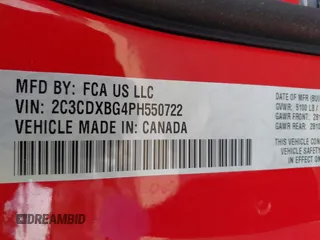 2023 Dodge Charger SXT with VIN 2C3CDXBG4PH550722, listed as a IAAI auction lot 39734322 with 5,503 mi miles. Bid and sale history available at carsss.com. Image 9.
