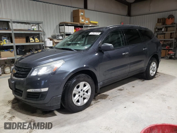 2013 Chevrolet Traverse LS with VIN 1GNKVFKD5DJ227818, listed as a Copart auction lot 47847575 with 198,489 mi miles and Salvage Title. Bid and sale history available at DreamBid. Image 1.