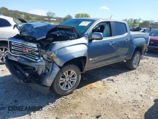 2019 GMC Canyon 4WD SLE with VIN 1GTG6CEN2K1102111, listed as a IAAI auction lot 41938971 with 156,260 mi miles and . Bid and sale history available at carsss.com. Image 2.