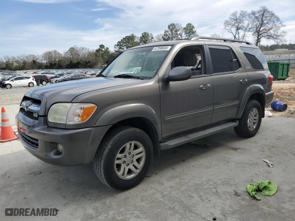 2006 Toyota Sequoia SR5 with VIN 5TDZT34A36S276875, listed as a Copart auction lot 47398655 with 173,352 mi miles and Salvage Title. Bid and sale history available at carsss.com. Image 1.
