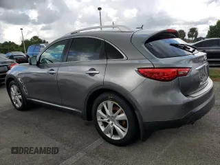 2013 Infiniti FX with VIN JN8CS1MU2DM141035, listed as a Copart auction lot 73953754 with 164,253 mi miles and Salvage Title. Bid and sale history available at DreamBid. Image 2.