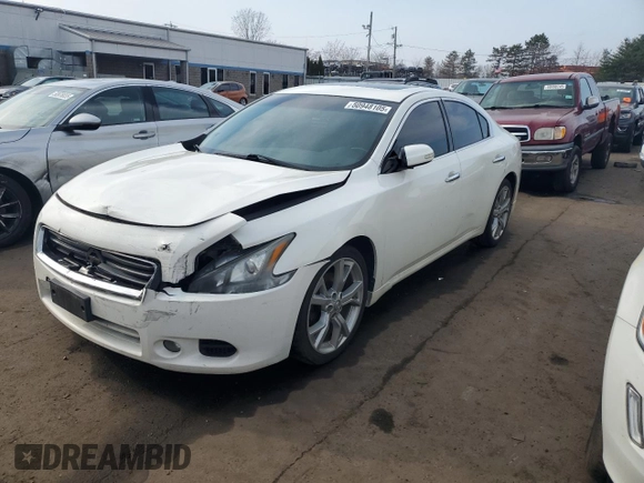 2012 Nissan Maxima 3.5 SV with VIN 1N4AA5AP8CC816215, listed as a Copart auction lot 50948105 with 163,919 mi miles and Salvage Title. Bid and sale history available at carsss.com. Image 1.