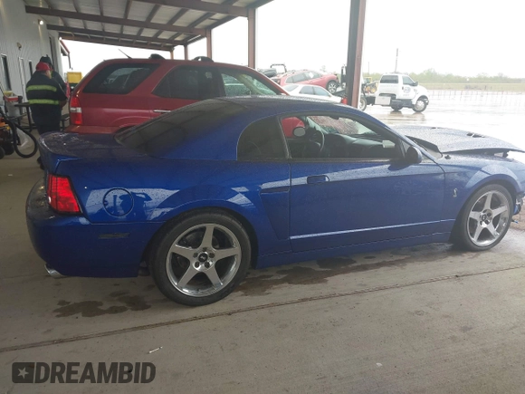 2003 Ford Mustang SVT Cobra with VIN 1FAFP48Y53F346673, listed as a IAAI auction lot 41894679 with 1 mi miles. Bid and sale history available at carsss.com. Image 14.