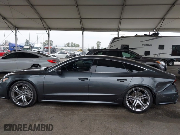 2019 Audi A7 Prestige with VIN WAUV2AF25KN022867, listed as a IAAI auction lot 42100910 with 68,735 mi miles and . Bid and sale history available at DreamBid. Image 15.