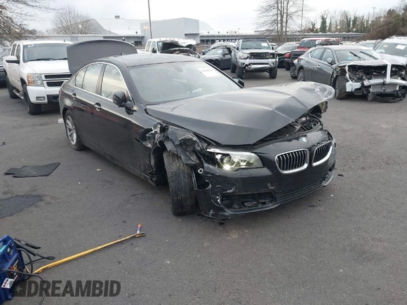 2014 BMW 5 Series 528i with VIN WBA5A5C5XED502261, listed as a IAAI auction lot 41418334 with 139,983 mi miles. Bid and sale history available at carsss.com. Image 1.