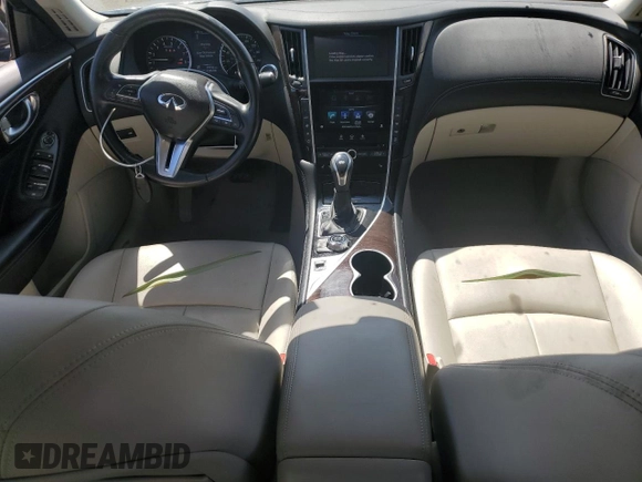 2019 Infiniti Q50 Luxe z VIN JN1EV7APXKM517090, wystawiony jako Copart lot #56740215 z przebiegiem 69 702 mil mil oraz Szkoda całkowita • Salvage title. Historia ofert i sprzedaży dostępna na DreamBid. Obrazek 8.