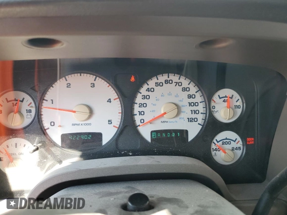 2005 Dodge 3500 SLT z VIN 3D7LS38C55G816573, wystawiony jako Copart lot #62147115 z przebiegiem 422 402 mil mil oraz Szkoda całkowita • Salvage title. Historia ofert i sprzedaży dostępna na DreamBid. Obrazek 9.