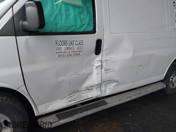 2018 Chevrolet Express Cargo Van with VIN 1GCWGAFG8J1905193, listed as a IAAI auction lot 41726804 with 83,690 mi miles. Bid and sale history available at carsss.com. Image 6.