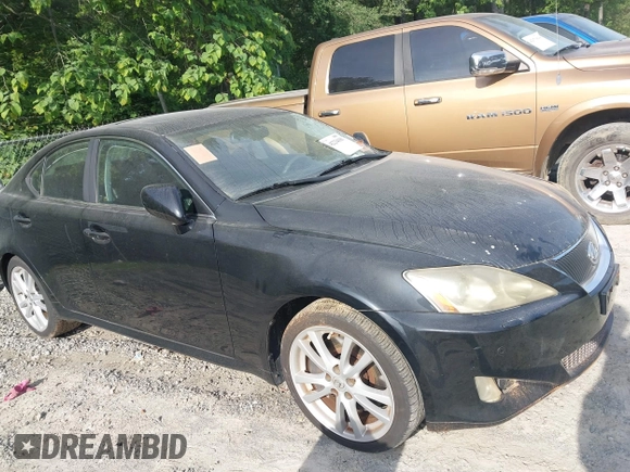 2007 Lexus IS 350 with VIN JTHBE262375015943, listed as a IAAI auction lot 42234181 with 135,023 mi miles and . Bid and sale history available at DreamBid. Image 1.