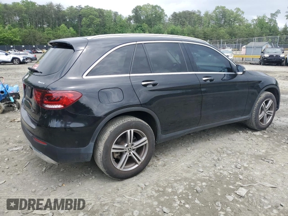 2022 Mercedes-Benz GLC 300 with VIN W1N0G8EB9NG024549, listed as a Copart auction lot 55960155 with 88,280 mi miles and Clean Title. Bid and sale history available at DreamBid. Image 3.