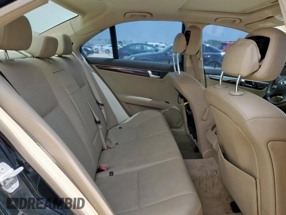 2009 Mercedes-Benz C 300 Sport with VIN WDDGF54X79F266942, listed as a Copart auction lot 61932745 with 190,447 mi miles and Salvage title. Bid and sale history available at DreamBid. Image 10.