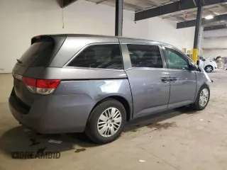 2015 Honda Odyssey with VIN 5FNRL5H20FB030966, listed as a Copart auction lot 55086665 with 123,100 mi miles and Salvage Title. Bid and sale history available at DreamBid. Image 3.