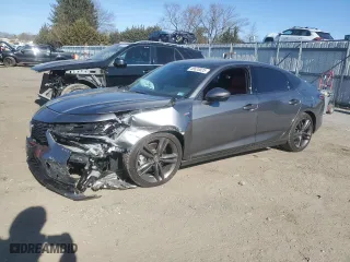 2023 Acura Integra w/A-Spec Technology Package with VIN 19UDE4H6XPA009684, listed as a Copart auction lot 48620025 with 16,658 mi miles and Salvage Title. Bid and sale history available at carsss.com. Image 1.