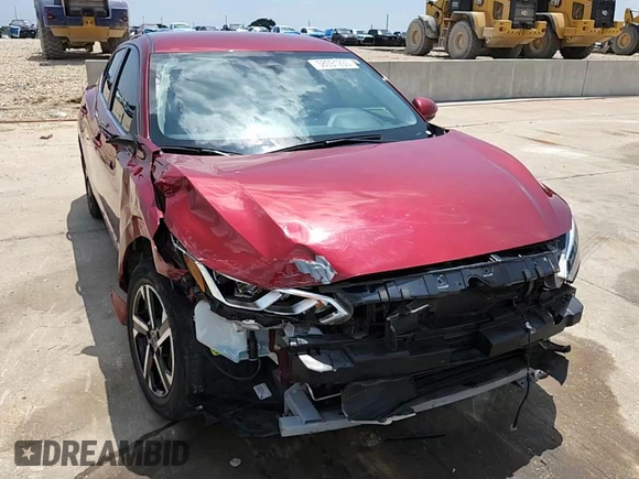 2024 Nissan Sentra SV with VIN 3N1AB8CVXRY206369, listed as a Copart auction lot 58091235 with 21,781 mi miles and Salvage title. Bid and sale history available at DreamBid. Image 13.