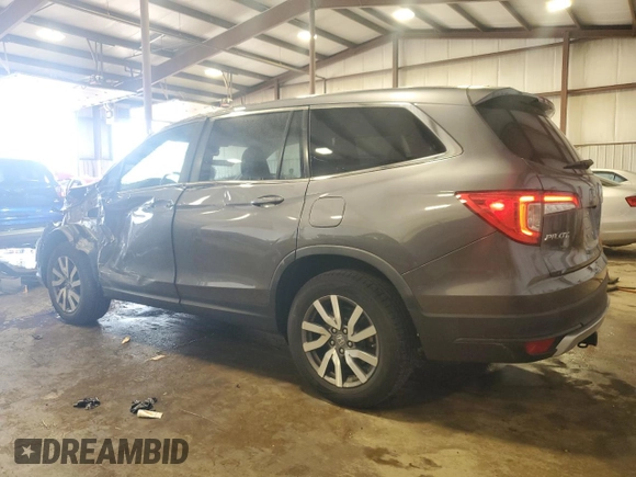 2019 Honda Pilot EX-L z VIN 5FNYF6H58KB100677, wystawiony jako Copart lot #61347595 z przebiegiem 59 987 mil mil oraz Szkoda całkowita • Salvage title. Historia ofert i sprzedaży dostępna na DreamBid. Obrazek 2.