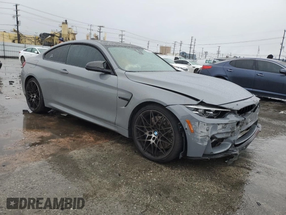 2020 BMW M4 with VIN WBS4Y9C08LFH20024, listed as a Copart auction lot 43635944 with 50,111 mi miles. Bid and sale history available at carsss.com. Image 4.
