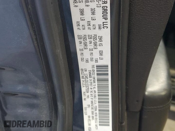 2013 Dodge Durango Crew z VIN 1C4RDJDG1DC675594, wystawiony jako Copart lot #53536775 z przebiegiem 194 243 mil mil oraz Szkoda całkowita • Salvage title. Historia ofert i sprzedaży dostępna na DreamBid. Obrazek 13.