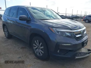 2021 Honda Pilot EX-L with VIN 5FNYF5H53MB014481, listed as a IAAI auction lot 41453007 with 75,786 mi miles. Bid and sale history available at carsss.com. Image 1.