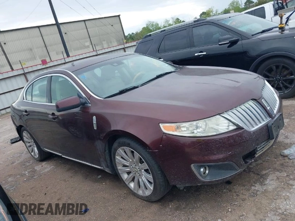2012 Lincoln MKS with VIN 1LNHL9DRXCG802649, listed as a IAAI auction lot 41886148 with 1 mi miles. Bid and sale history available at carsss.com. Image 1.