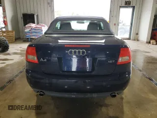 2005 Audi A4 1.8T with VIN WAUAC48H85K009633, listed as a Copart auction lot 85316874 with 97,936 mi miles and Salvage Title. Bid and sale history available at carsss.com. Image 6.