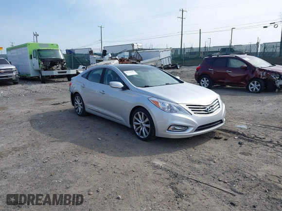 2013 Hyundai Azera with VIN KMHFH4JG9DA323254, listed as a IAAI auction lot 41776183 with 73,489 mi miles and . Bid and sale history available at DreamBid. Image 1.