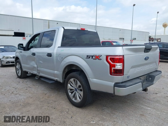 2018 Ford F-150 XL with VIN 1FTEW1CP9JKC79991, listed as a IAAI auction lot 41737265 with 123,655 mi miles and . Bid and sale history available at DreamBid. Image 3.