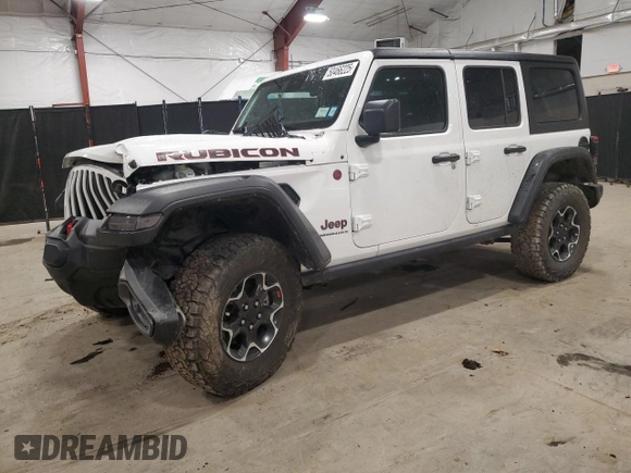 2023 Jeep Wrangler Rubicon with VIN 1C4HJXFGXPW534692, listed as a Copart auction lot 50466225 with 29,619 mi miles and Salvage title. Bid and sale history available at DreamBid. Image 1.