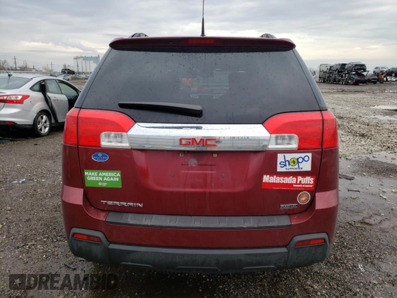2012 GMC Terrain SLT-1 with VIN 2GKALUEK0C6241425, listed as a Copart auction lot 47855355 with 217,881 mi miles and Salvage Title. Bid and sale history available at carsss.com. Image 6.