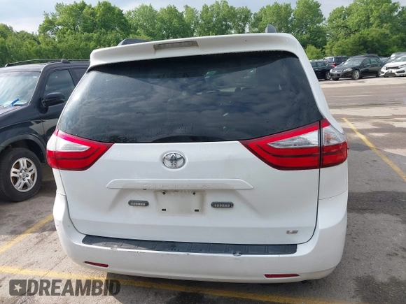 2017 Toyota Sienna LE Auto Access Seat with VIN 5TDKZ3DC0HS825095, listed as a IAAI auction lot 42222054 with 318,349 mi miles and . Bid and sale history available at DreamBid. Image 17.