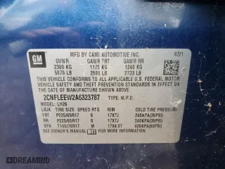 2010 Chevrolet Equinox LT w/1LT with VIN 2CNFLEEW2A6323787, listed as a Copart auction lot 83886694 with 128,812 mi miles and Clean Title. Bid and sale history available at carsss.com. Image 13.