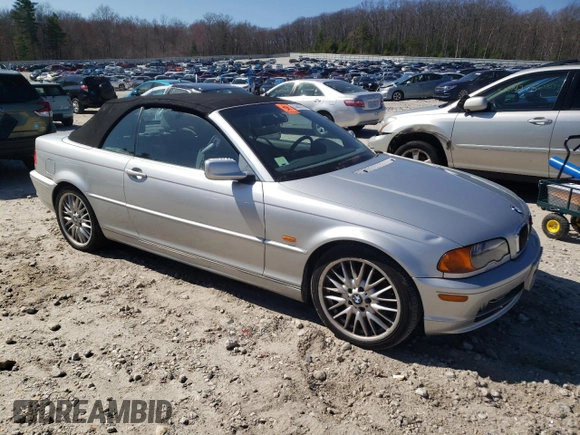 2003 BMW 3 Series 330Ci with VIN WBABS53413JU96548, listed as a Copart auction lot 53602205 with 0 mi miles and Clean Title. Bid and sale history available at carsss.com. Image 4.