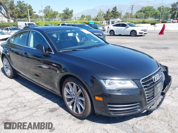 2013 Audi A7 Premium Plus with VIN WAUYGAFCXDN132677, listed as a IAAI auction lot 42630446 with 132,398 mi miles and . Bid and sale history available at DreamBid. Image 1.