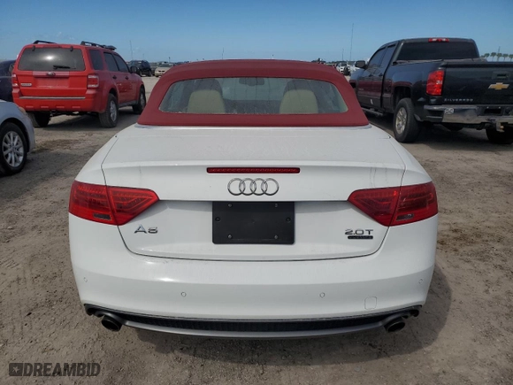 2016 Audi A5 Premium Plus with VIN WAUM2AFH7GN012249, listed as a Copart auction lot 75988374 with 33,003 mi miles and Non Repairable. Bid and sale history available at carsss.com. Image 6.