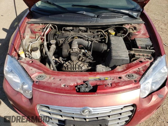 2006 Chrysler Sebring with VIN 1C3EL46X46N204082, listed as a Copart auction lot 48892255 with 151,575 mi miles and Salvage title. Bid and sale history available at DreamBid. Image 12.