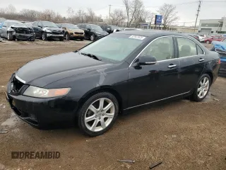 2004 Acura TSX w/Navigation with VIN JH4CL969X4C013680, listed as a Copart auction lot 52547525 with 136,098 mi miles and Salvage title. Bid and sale history available at DreamBid. Image 1.