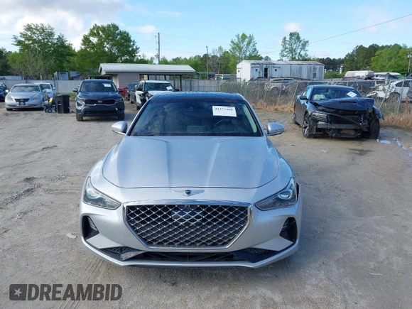 2019 Genesis G70 2.0T Advanced with VIN KMTG44LA2KU029902, listed as a IAAI auction lot 41977468 with 43,365 mi miles. Bid and sale history available at carsss.com. Image 12.