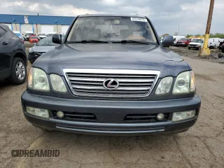 2003 Lexus LX 470 z VIN JTJHT00W733523370, wystawiony jako Copart lot #55516375 z przebiegiem 157 862 mil mil oraz Czysty tytuł • Clean title. Historia ofert i sprzedaży dostępna na DreamBid. Obrazek 5.