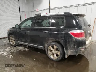 2012 Toyota Highlander Limited with VIN 5TDDK3EH2CS129130, listed as a Copart auction lot 45463835 with 0 mi miles and Salvage Title. Bid and sale history available at carsss.com. Image 2.