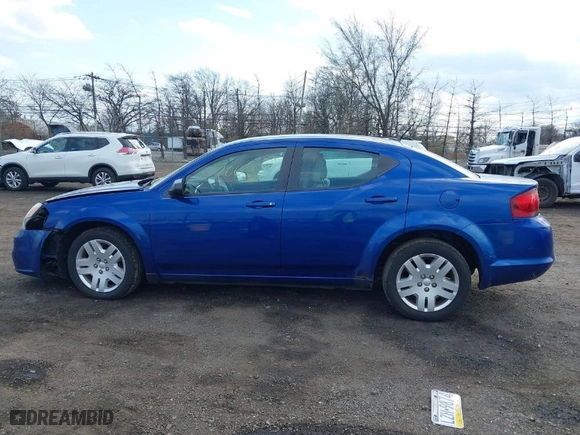 2012 Dodge Avenger SE with VIN 1C3CDZAB1CN151561, listed as a IAAI auction lot 41847003 with 90,405 mi miles. Bid and sale history available at carsss.com. Image 14.