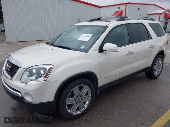 2010 GMC Acadia SLT2 with VIN 1GKLVNED2AJ171114, listed as a IAAI auction lot 41854890 with 169,939 mi miles and . Bid and sale history available at DreamBid. Image 2.