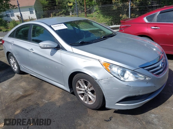 2014 Hyundai Sonata GLS with VIN 5NPEB4AC9EH852955, listed as a IAAI auction lot 42048474 with 107,357 mi miles and . Bid and sale history available at DreamBid. Image 1.