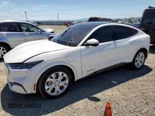 2022 Ford Mustang Mach-E Premium with VIN 3FMTK3R7XNMA19907, listed as a Copart auction lot 65860974 with 34,456 mi miles and Salvage Title. Bid and sale history available at DreamBid. Image 1.