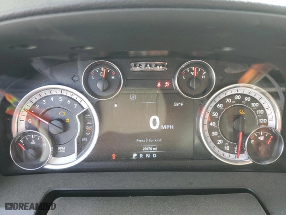 2018 Ram 2500 Laramie with VIN 3C6UR5FJ5JG217519, listed as a Copart auction lot 75872954 with 23,976 mi miles and Salvage Title. Bid and sale history available at carsss.com. Image 9.