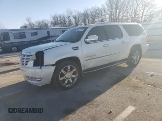 2014 Cadillac Escalade ESV Luxury with VIN 1GYS4HEF0ER201645, listed as a Copart auction lot 83814774 with 175,451 mi miles and Salvage title. Bid and sale history available at DreamBid. Image 1.