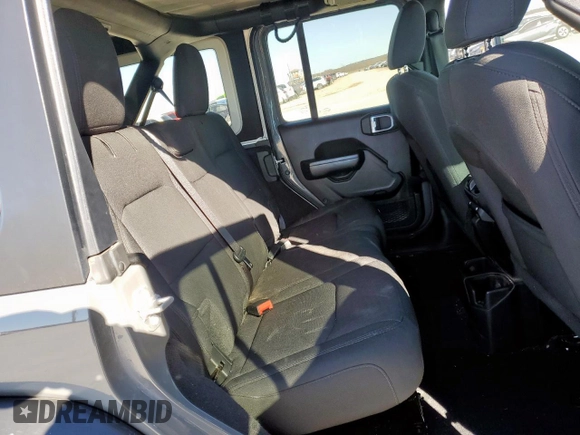 2021 Jeep Wrangler Unlimited Sport S with VIN 1C4HJXDG4MW699376, listed as a Copart auction lot 47202615 with 57,192 mi miles and Salvage Title. Bid and sale history available at DreamBid. Image 11.