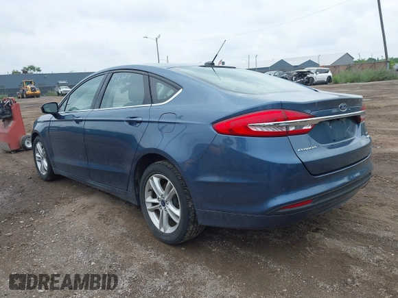 2018 Ford Fusion SE with VIN 3FA6P0HD9JR192927, listed as a IAAI auction lot 42616919 with 90,623 mi miles and . Bid and sale history available at DreamBid. Image 3.