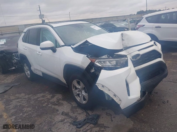 2019 Toyota RAV4 XLE with VIN 2T3W1RFV1KW050712, listed as a IAAI auction lot 41296561 with NaN miles. Bid and sale history available at carsss.com. Image 1.