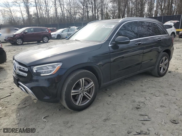 2022 Mercedes-Benz GLC with VIN W1N0G8EB9NG024549, listed as a Copart auction lot 47933395 with 88,259 mi miles and Clean Title. Bid and sale history available at carsss.com. Image 1.